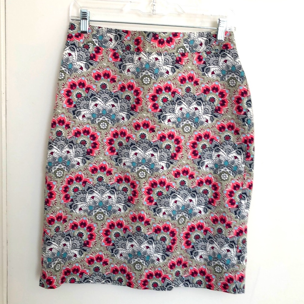 Van Heusen Bright Cotton Lined Knee Length Skirt